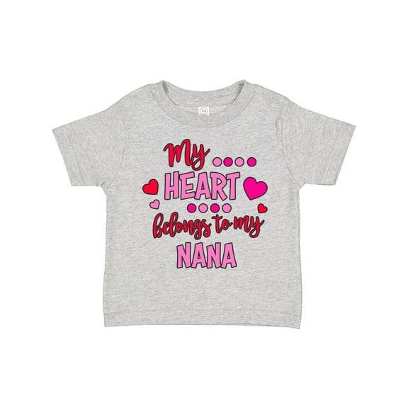 Inktastic My Heart Belongs to My Nana Boys or Girls Toddler T-Shirt