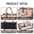 thumbnail image 4 of Large Capacity Tote Bag,Dachshund and Flower Handbag Fashion Luxury Tote Bag,15.7"x13"x 5.1" Inches,Laptop Compatible, 4 of 6