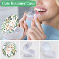 thumbnail image 4 of TIHYWR Retainer Case, Denture & Orthodontic Aligner Case With Mirror & Ventilation, White Flower, 4 of 7