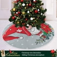 thumbnail image 6 of FMSHPON Christmas Cute GnomeWreath Xmas Christmas Tree Skirt Stand Mat for Holiday Party Decoration Indoor Outdoor 48 inches, 6 of 6