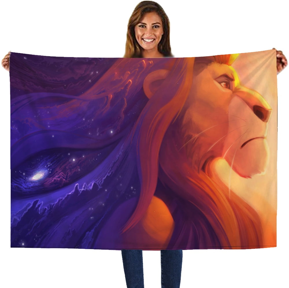 The Lion King Simba Blankets Novelty Blanket Lightweight for Couch Sofa ...