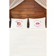 thumbnail image 1 of One Bella Casa 82087CSE Coffee & Pretty Pillow Case - Set of 2, 1 of 1