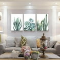 thumbnail image 3 of Canvas Wall Art For Living Room Bathroom Wall Decor For Bedroom Kitchen Artwork Canvas Prints Green Plant Flowers Painting Modern Office Home Decorations Family Picture（Only canvas）, 3 of 6