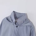 thumbnail image 4 of Virmaxy Toddler Baby Girls Boys Fleece Raincoat Kids Mid-Length Solid Hooded Rushing Jacket with Reflective Stripes Long Sleeve Open Front Waterproof Plush Outwear with Pocket Pink 4T, 4 of 8