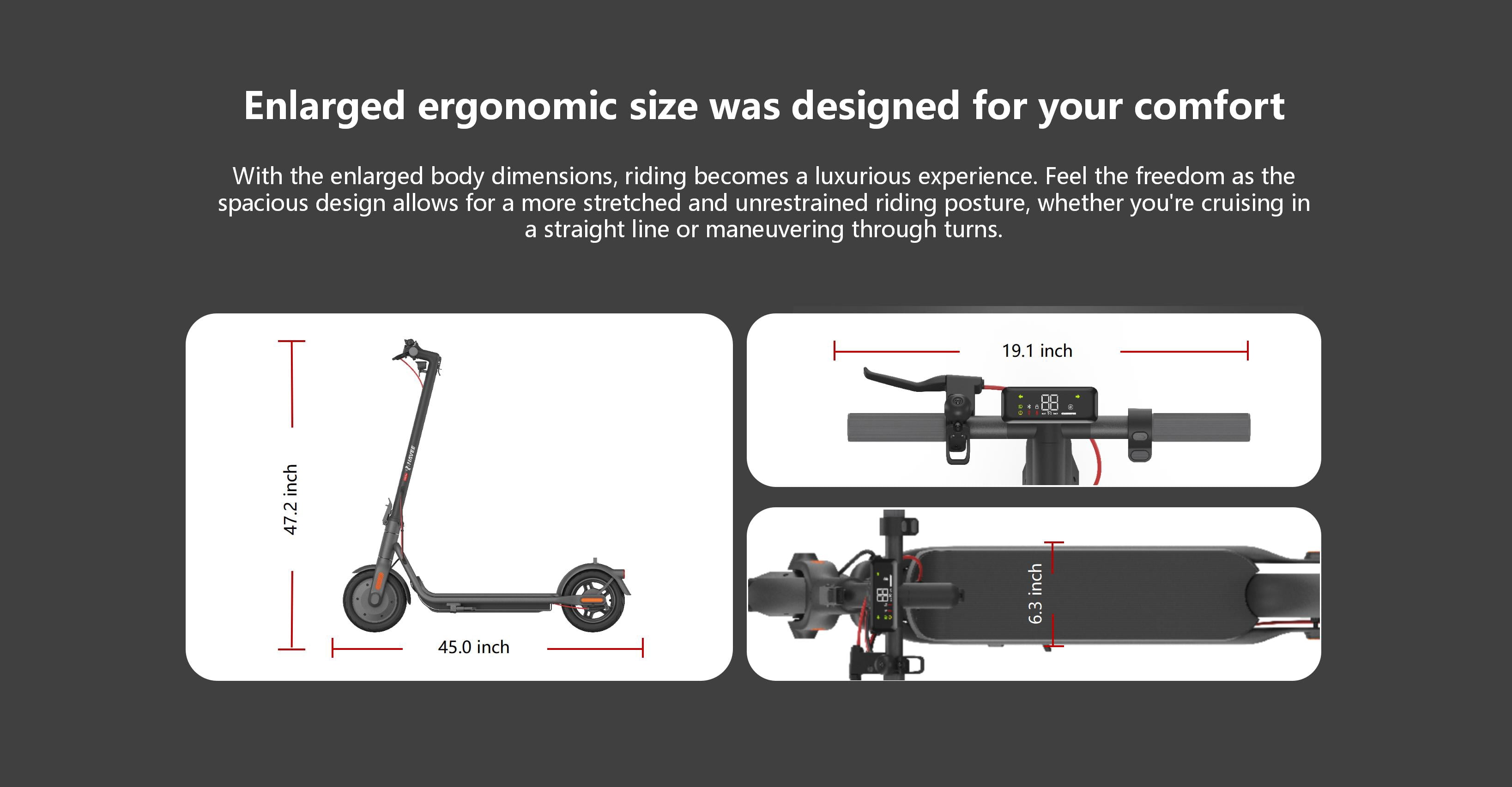 NAVEE V25 Pro Electric Scooter for Adults, up to 19.9 MPH &15.5 Miles, 600W Motor, 10" Tires, Foldable Commuting E-Scooter with Dual Brake Suspension, UL2272