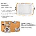 thumbnail image 3 of Bones Dogs Storage Bins Baskets With Handles Storage Box Clothes Organizer Organization Toys, 3 of 7