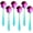 Rainbow, variant on 7-Inch Soup Spoons, 6 Pieces Bouillon Spoon,18/10 Stainless Steel Finished Table Dinner Spoons Set of 6 (Rainbow)