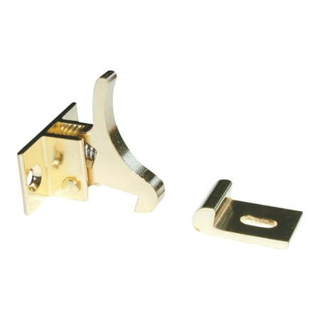- Rok Hardware Extra Heavy Duty Elbow Latch for Cabinet Door / Window Catch, Brass