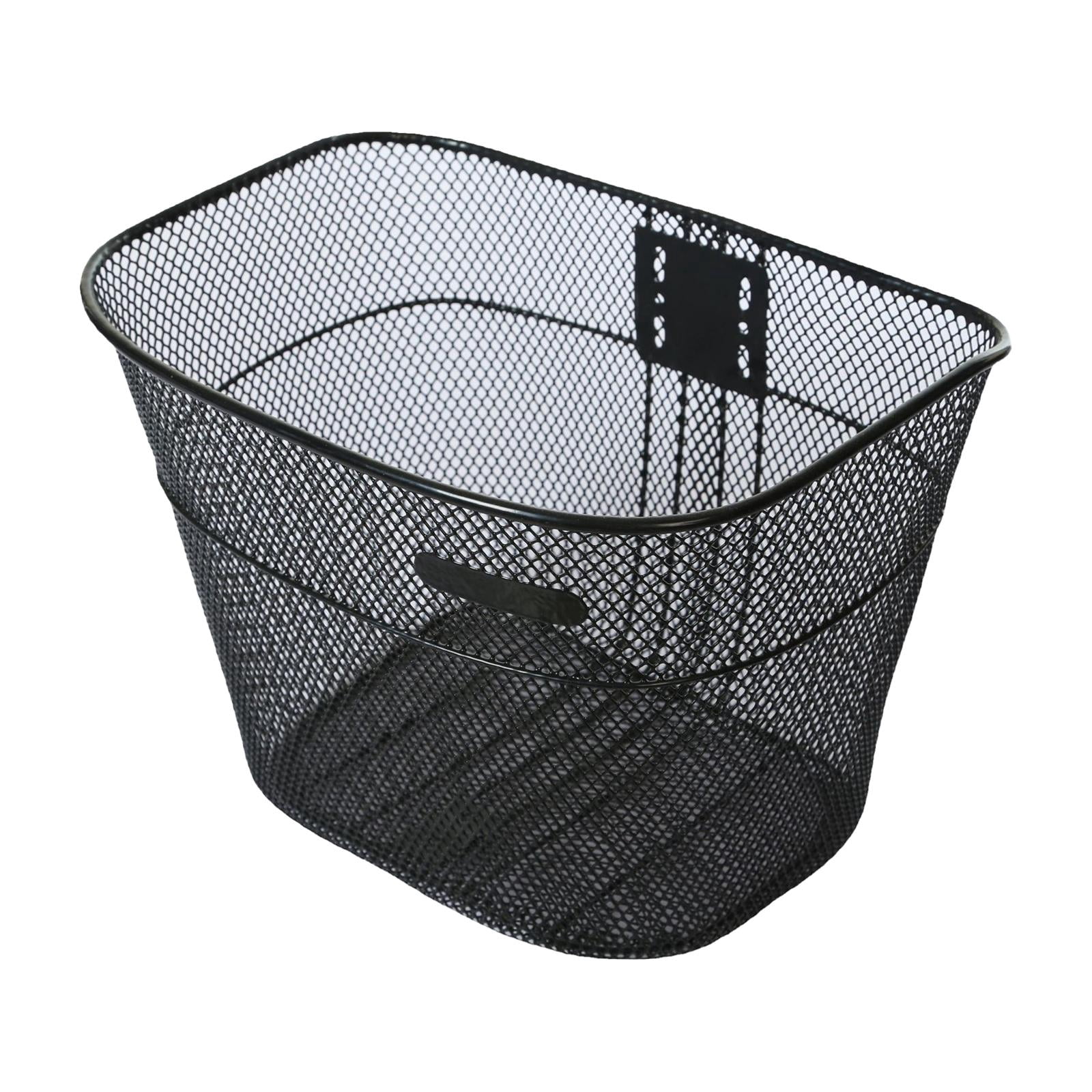 harayaa Bike Basket Basket Large Space Rustproof Bike Frame Basket Bike Front Basket for Black
