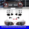 thumbnail image 2 of 1Pair Front Headlight Bracket Repair Kits A1668200514 A1668200614, 2 of 5