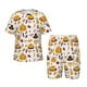 thumbnail image 1 of Fotbe Thanksgiving Pijama Estampada de 2 Piezas para Niños – Ropa de Dormir de Manga Corta Cómoda para Niños y Niñas, Camiseta y Shorts de Algodón-Medium, 1 of 6