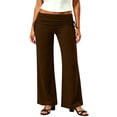 thumbnail image 2 of Hrsba Womens Yoga Pants Elastic Waist Slim Fit Stretch Pants For Women Foldable Full Length Pants, 2 of 8