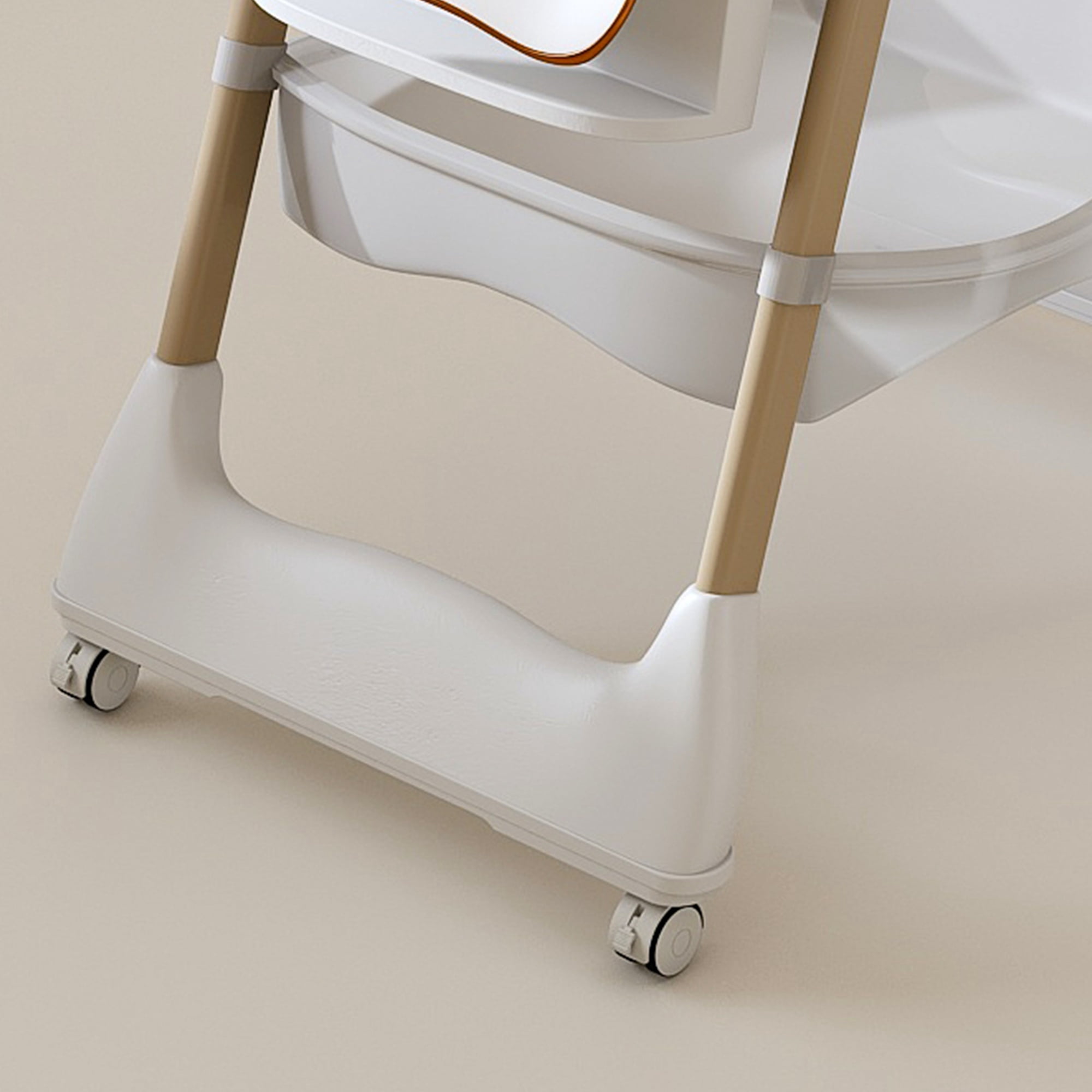 Alvantor Baby High Chair for Infant Portable Toddler Feeding Seat with Belt for Home, Dining White