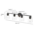 thumbnail image 2 of 8114-CH Millennium Lighting 4 Light Bath Vanity-8 Inch Tall and 34 Inch Wide-Chrome Finish, 2 of 5