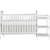 Dream On Me Anna 4-in-1 Full Size Crib and Changing Table White