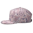 thumbnail image 3 of Paisley Vintage Snapback Hat - Flat Brim Unisex Baseball Cap with Boho Floral Pattern, Adjustable Streetwear Hip Hop Cap for Men Women, 3 of 4