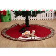thumbnail image 1 of justharion Xmas Tree Apron Anti-fade Exquisite Printed Pattern Diameter 105cm Round Carpet Festival Base Cover Party Home New Year, 1 of 5