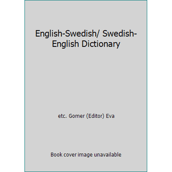 Pre-Owned English-Swedish/ Swedish-English Dictionary (Hardcover) 9151825252 9789151825250