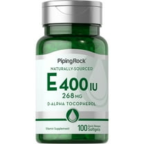 Vitamin E 400 iu | 100 Softgel Capsules | Natural Antioxidant for Men and Women | by Piping Rock