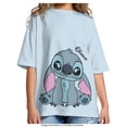 thumbnail image 4 of Playera Stitch para Mujer Manga Corta Azul Talla M, 4 of 4