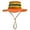 Red, variant on High Visibility Reflective Boonie Sun Hat Wide Brim Safety Cap With Chin Strap For Construction Outdoor Work(Light Green-60Cm)