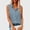 Light Blue, variant on Fznquz Dressy Women Tank Tops Summer Sleeveless Blouse Button Down Casual Gray Collared Women Clothes
