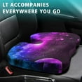 thumbnail image 4 of Premium Galaxy Pattern Memory Foam Seat Cushion Ergonomic Chair Pad for Office Chair, Car, Airplane & Bleachers Sciatica, Tailbone Hip & Back Pain Relief - Chair Cushion for Long Office Workers., 4 of 5