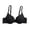 Black, variant on White Push up Bra Trendy Women's Lace Patchwork Bra with Breathable and Sagging Lightweight Underwear Cami Bra Style F-1071 Blue 36/80