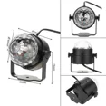 thumbnail image 7 of Party Light with Remote Control Disco Ball Strobe Light 7 Modes Stage Light Family Room Birthday Christmas New Year Decoration (Light), 7 of 7