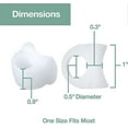 thumbnail image 4 of 4 Pack (White)Gel Toe Separators for Overlapping Toes, Bunions, Big Toe Alignment, Corrector and Spacer, 4 of 5