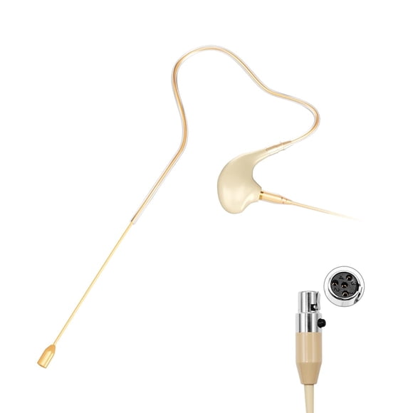 Micrófono de diadema KIMAFUN de un solo oído, beige