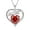 1.January Garnet Red, variant on Juwaliy Mom Necklace Heart April Birthstone Necklace Diamond White CZ 925 Sterling Silver Pendant Jewelry Women Christmas Birthday Mother's Day Gifts
