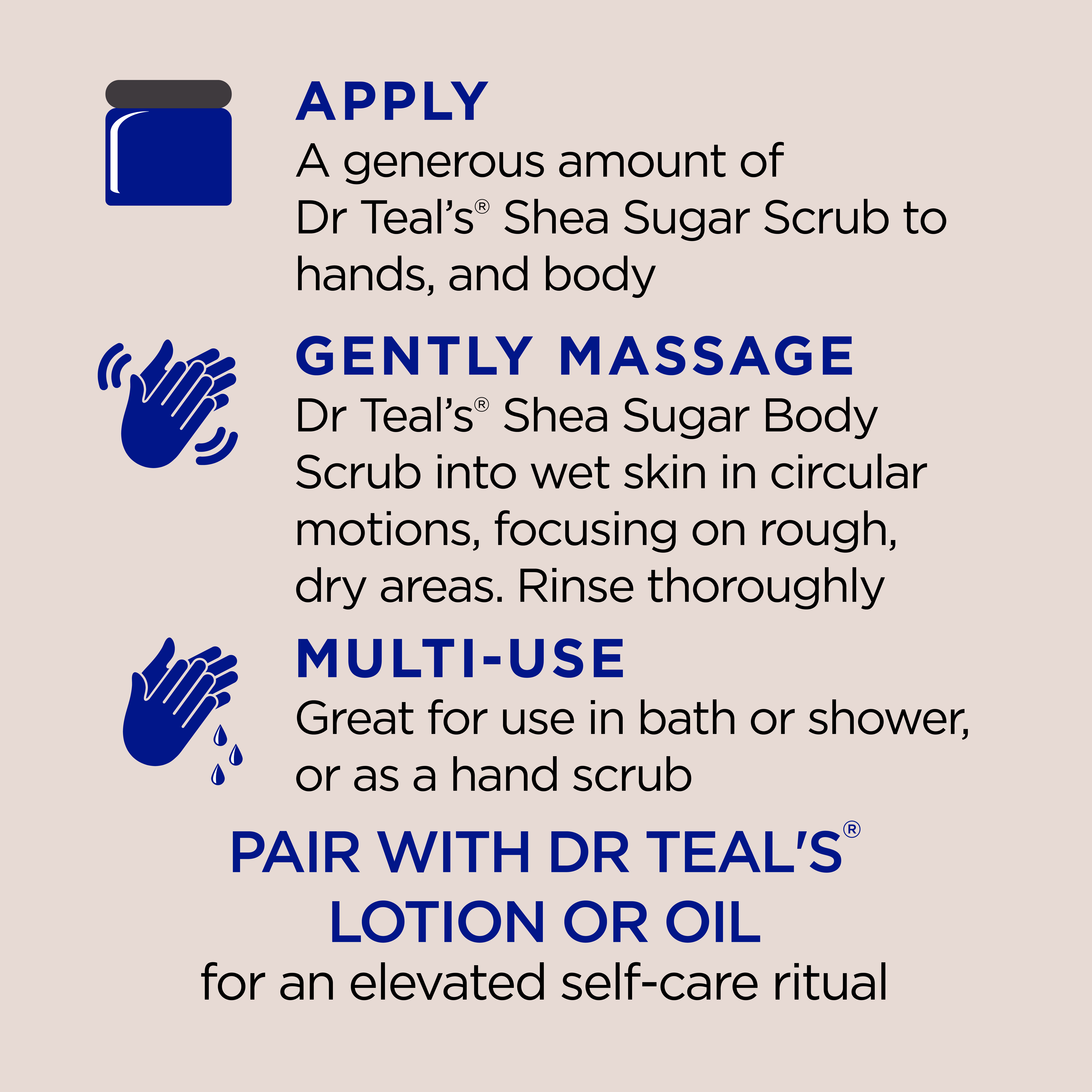Dr Teal's Shea Sugar Body Scrub with Coconut Oil photo 3