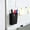 Black, variant on Magnetic Hanging & Suction-Style Pen Container Whiteboard Marker Storage Box, Wall-Mounted Large-Capacity Pen Holder, 3.35x2.48x1.1 Inch, 1 Container