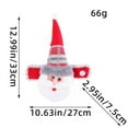 thumbnail image 2 of Christmas Decor Curtain Christmas Curtain Buckles Santa Snowman Curtain Tiebacks Xmas Window Decorations Holdbacks Fastener Buckles Wine Bottle Topper For Home Holiday Decor Polyester curtains, 2 of 8