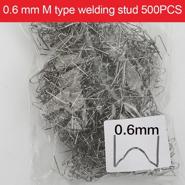 Lefu 500PCS 0.6/0.8mm Hot Stapler Staples For Car Bumper Plastic Welder Repair Kit