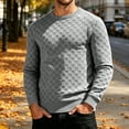 thumbnail image 2 of Vetsdori Long Sleeve Shirts for Men Knit Comfy Pullover Sport Winter Stylish Plain Mens Tshirts Casual, 2 of 9