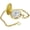 Gold/Dial Markings, variant on Classic Quartz Pocket Watch with Chain, Arabic & Roman Numerals, Date and Day, for Men and Women