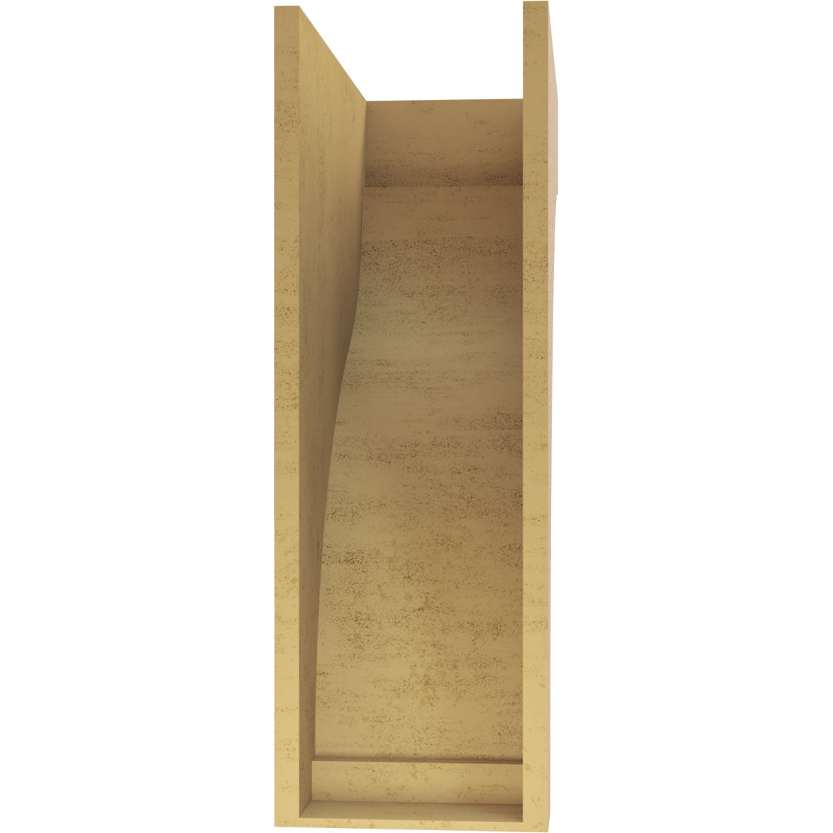 11"W x 22"D x 33"H Classic Helena Rough Cedar Woodgrain TimberThane Corbel, Primed Tan