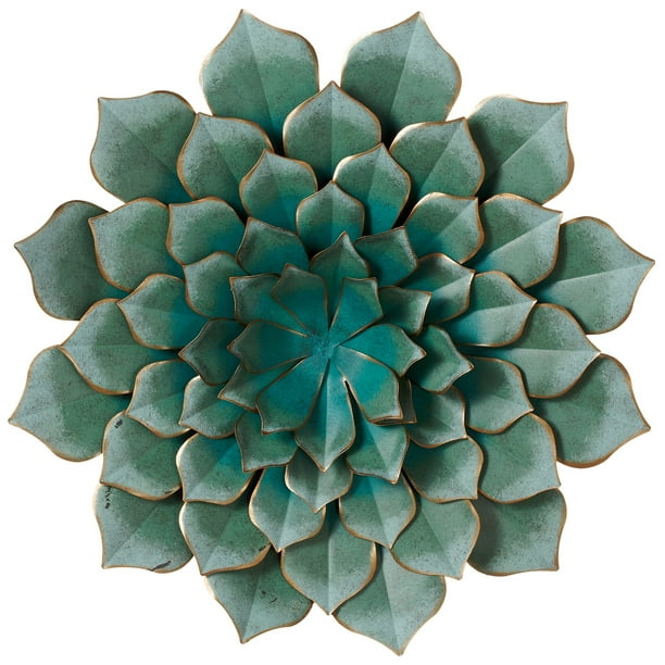 CBK Metal Large Layered Succulent Wall Decor 158701