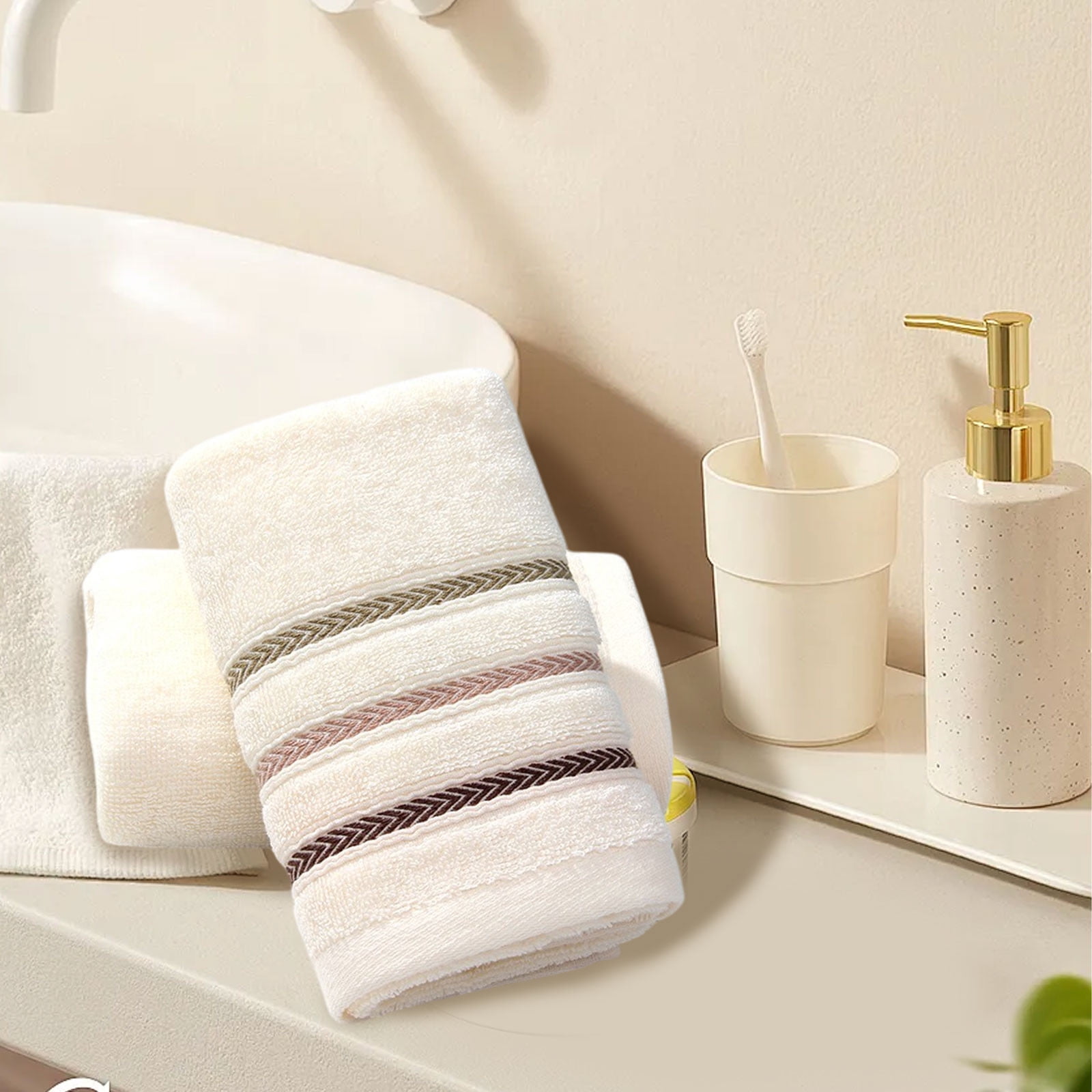 Hiroekza 12-Pack 100% Cotton Hand Towels Set for Bathroom Bath Sheets - Soft, Skin-frindly, Absorbent Towels for Bathroom, Gym, Spa, Hair Care, Facial Towels for Estheticians, Massage Towels Yellow