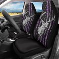 thumbnail image 2 of XYZCANDO Deer Pattern Car Seat Covers Breathable Cloth Stretchy Car Front Seat Covers Interior Car Interior, Decorative Thin Van SUV, 2 of 10