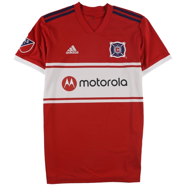 Adidas Chicago Fire Motorola Jersey para hombre, rojo, mediano