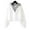 White, variant on Gmluru Women's Jacket Casual Coat Solid Color Velvet Long Sleeved Zipper Cardigan Pocket Hooded Fake Two-Piece Hoodie Top Outwear Coats White M