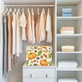 thumbnail image 6 of Foldable Fabric Storage Bin With Handle Collapsible Basket Box Storage With Lid Organizer Acorns, 6 of 7