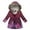 Purple, variant on Curuila Toddler Boys Girls Coats Long Sleeve Autumn Winter Cartoon Print Casual Jacket With Zipper Hooded Outwear Thicken Mid-Length Clothes Blue Size 2-3 Years