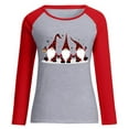 thumbnail image 2 of LYXSSBYX Womens Long Sleeve Dress Hot Sale Clearance Women Christmas Printing Loose Casual Long Sleeve Raglan Women Blouse Tops, 2 of 5