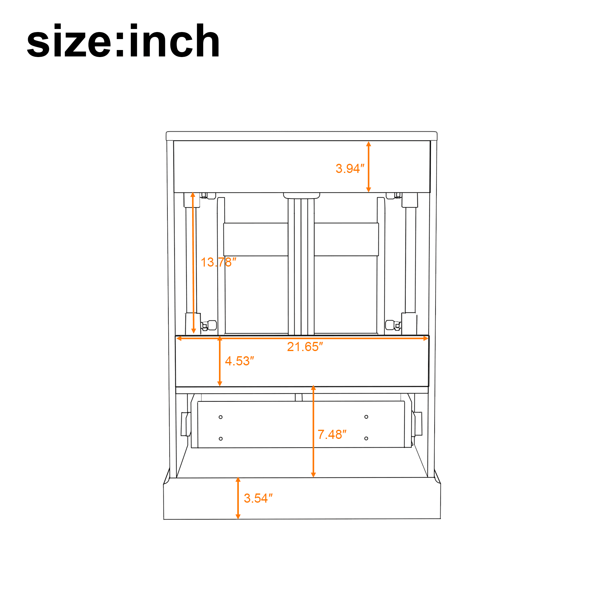 viswild 24" Bathroom Vanity with Sink, Freestanding Cabinet with Divided Drawer & Soft Close Doors, Door Storage Racks, Solid Wood Frame, Black