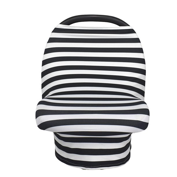 Cubierta para el cuidado de la lactancia, cubierta para asiento de coche de bebé multiusos de algodón súper suave, dosel