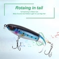 thumbnail image 4 of WuPing 6 Pcs Whopper Fishing Lure, Bass Popper Lure kit, Topwater Fishing Lures with Rotating Tail with Storage Box, Floating Popper for Freshwater Saltwater, 4 of 9
